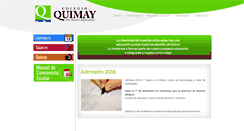 Desktop Screenshot of colegioquimay.cl