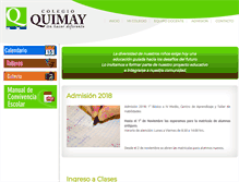 Tablet Screenshot of colegioquimay.cl